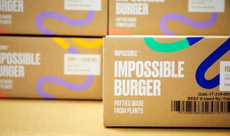41 4 5磅装的Impossible Burger肉饼可以去各大合作餐厅买到啦！