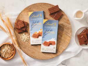 Lindt 2 300x225 瑞士莲巧克力Lindt继英国和加拿大后，在美国推出植物基燕麦奶巧克力